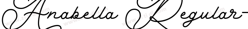 Anabella Regular字体转换